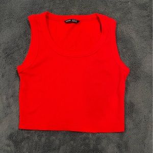 Red tank top